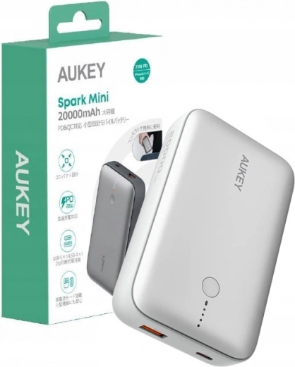 Aukey Spark Mini powerbank albă 20000mAh