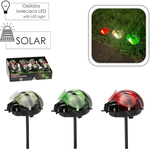 Lumină solară de grădină în formă de albină, alb cald