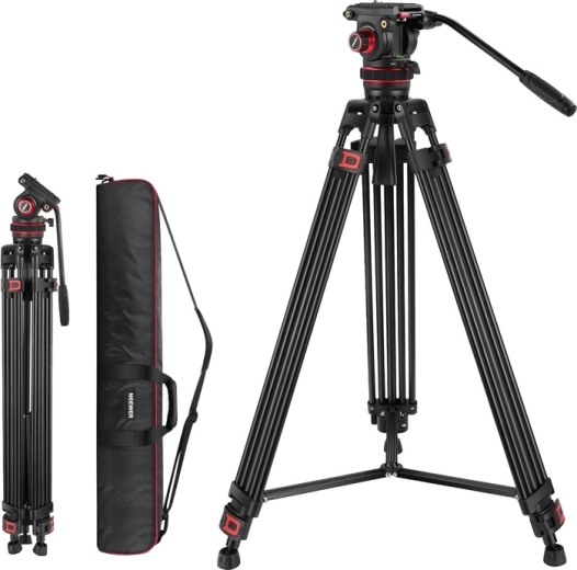 Trepied video Neewer TP75 cu cap fluid