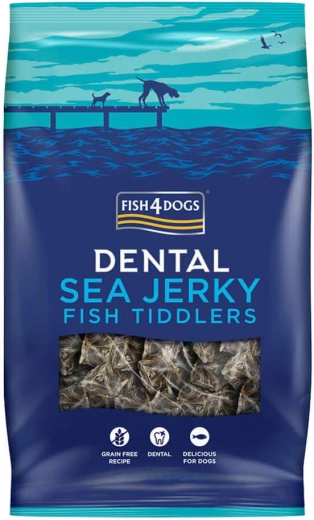 Fish4Dogs Dental Sea Jerky gustări din pește pentru câini 575 g