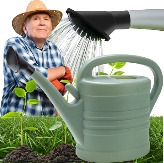 Stropitoare de grădină 5 l, ovală, din plastic, cu sită