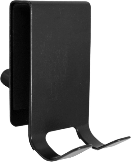 Cârlig pentru ușa de duș din oțel inoxidabil, negru, 8 × 4,5 × 1,5 cm