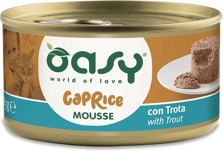 oasy caprice mousse cu păstrăv 85 g
