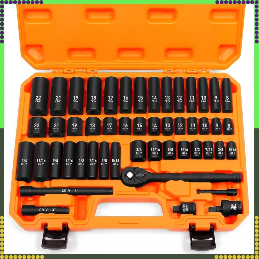 Set complet de 50 de piese în valiză robustă