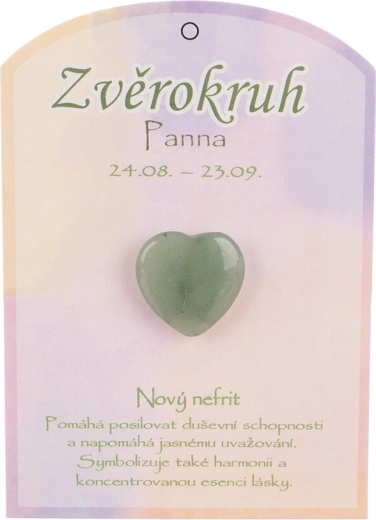 Inimă de nefrit pentru zodia Fecioară