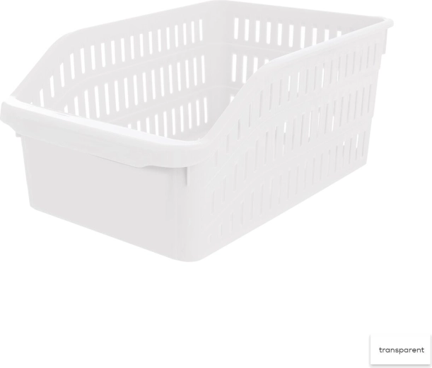 Organizator Tina – coș din plastic 20 × 30 × 13 cm, mix de culori