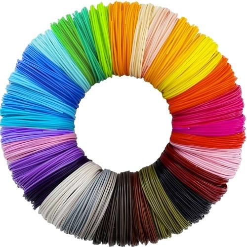 Set de filamente PLA pentru stilou și imprimantă 3D, 30 culori x 10 m (300 m)