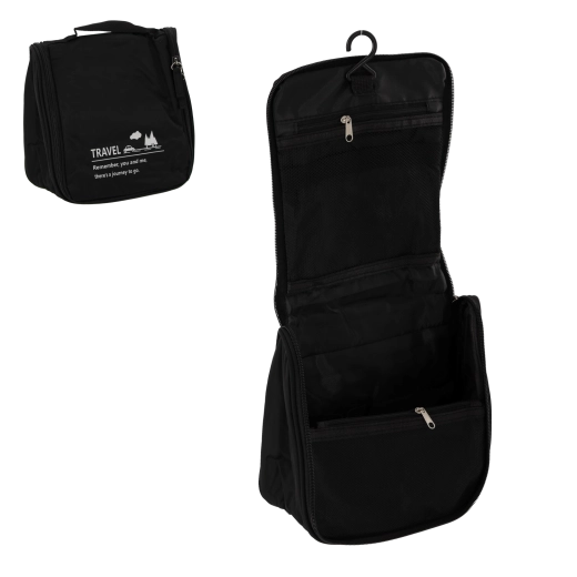 Geantă cosmetice de călătorie cu cârlig, impermeabilă, 20,5 × 20 × 9 cm