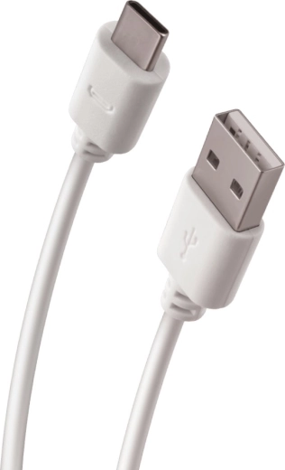 Forever cablu USB – USB‑C 1 m, 2 A, alb
