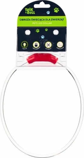 Zgarda LED cu încărcare USB pentru câine și pisică