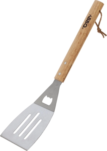 Paletă pentru grătar din oțel inoxidabil 46 cm cu mâner din lemn