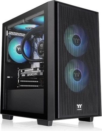 Carcasa PC Thermaltake Versa H16 TG neagră