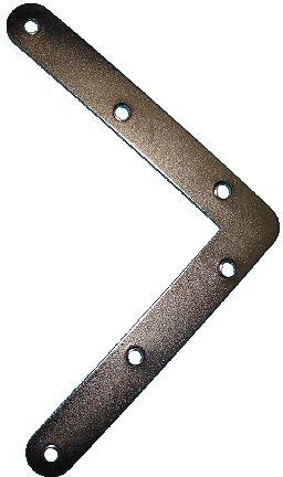 Colțar 120 × 120 mm alb zincat – pachet 20 buc