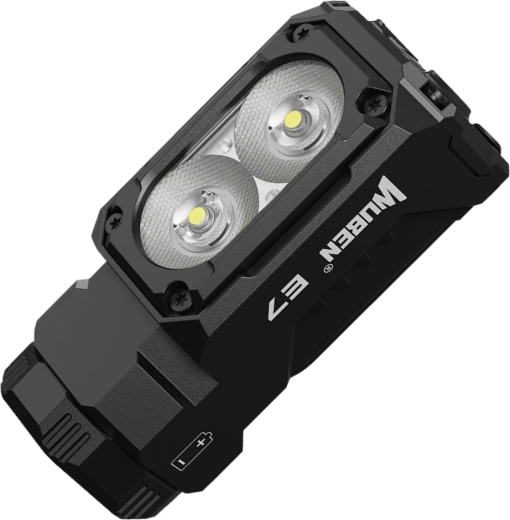 Wuben E7 lanternă frontală/de mână 1800 lm 6500K, neagră