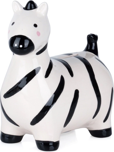 Pușculiță ceramică zebră