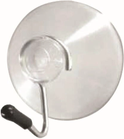 Cârlige cu ventuză din inox, 2 buc.