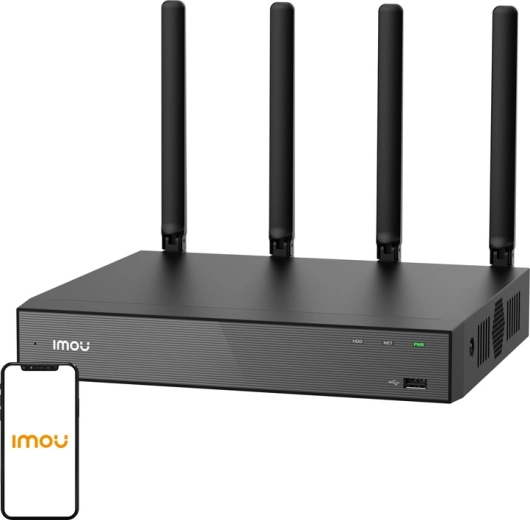 Imou Wi‑Fi IP videorecorder cu 18 canale (Wi‑Fi 6, 4K, H.265, până la 16 TB)
