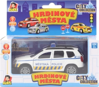 Mașină de poliție municipală cu lumină și sunet