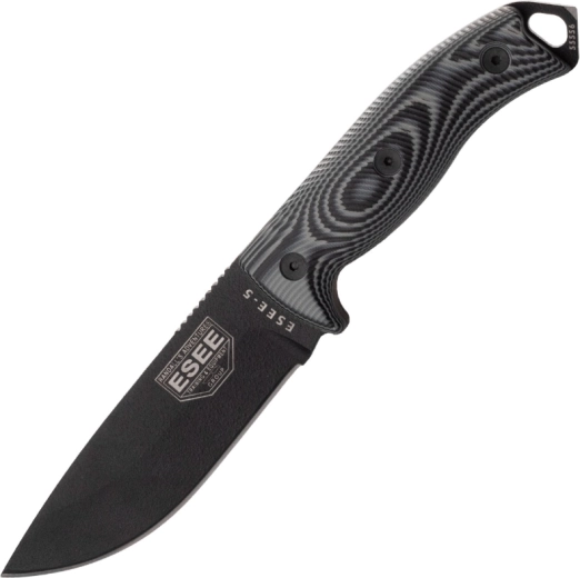 ESEE Model 5 cuțit outdoor cu lamă fixă, mâner G10, teacă Kydex