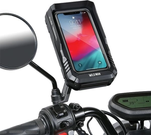 Wildman husă pentru telefon și geantă de cadru pentru bicicletă FK3 neagră