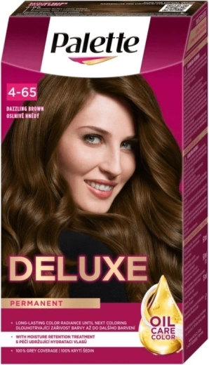 Palette Deluxe vopsea permanentă pentru păr 4-65 Maro Strălucitor 50 ml