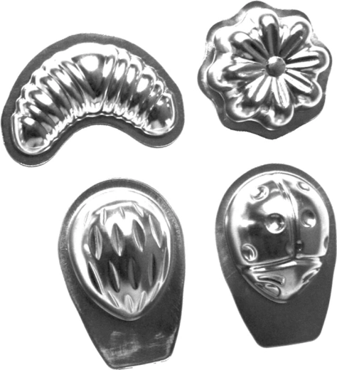 Set de forme de decupat din metal cositorit, mix de forme, 20 buc.