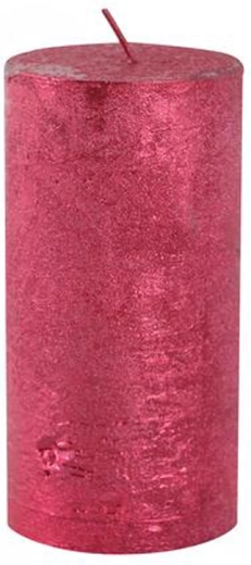 Lumânare rustică Provence roșie 12 cm