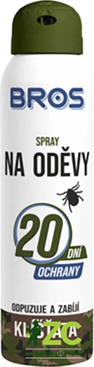 BROS spray pentru îmbrăcăminte împotriva căpușelor 90 ml