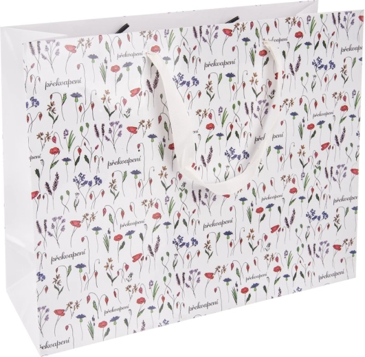 Pungă cadou din hârtie Surpriză 32 × 12 × 26 cm