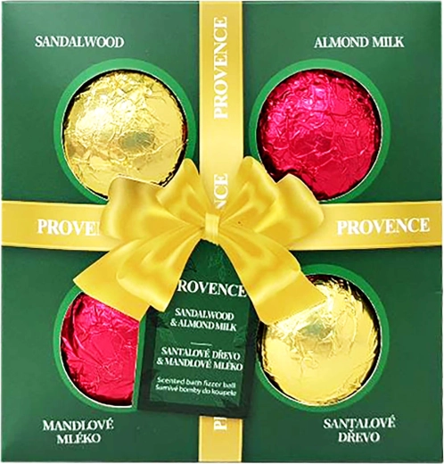 Bombe efervescente pentru baie Provence, 4 bucăți