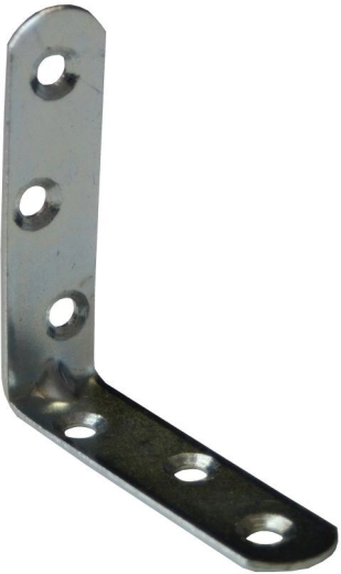 Colțar de montaj cu ștanțare 70 × 18 × 2 mm, zincat alb, 15 buc.