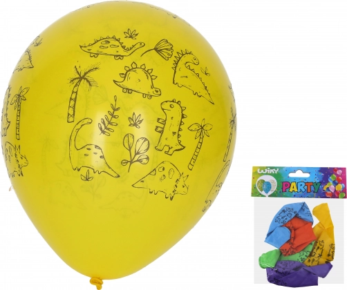 Baloane gonflabile 30 cm – set 5 buc, dinozauri