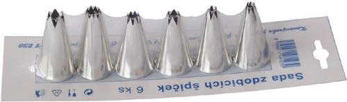 Set de duiuri pentru decorat din metal cositorit, 6 buc