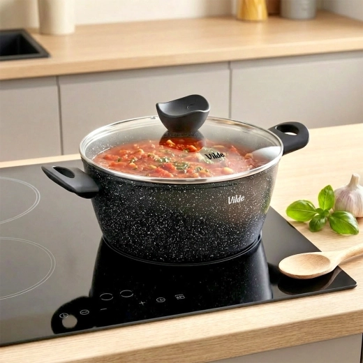 Strat antiaderent din granit pentru gătit sănătos