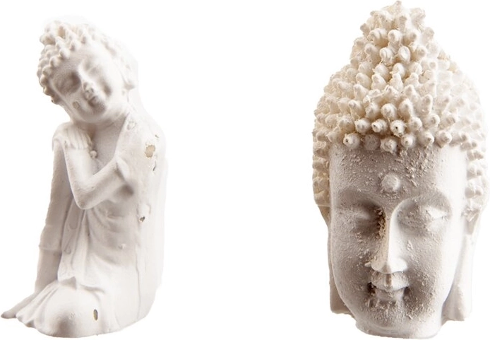 Statuetă ceramică Buddha gri 3 × 3 × 5 cm (2 variante)
