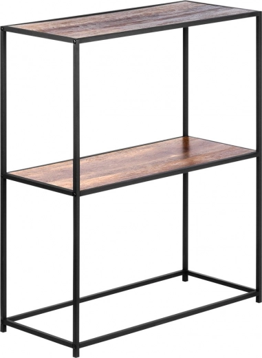 Două polițe spațioase cu decor de lemn