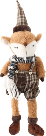 Vulpiță de Crăciun cu picioare atârnate 35 cm