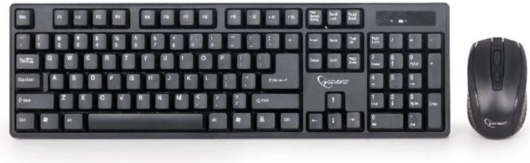 Gembird set wireless tastatură și mouse, negru