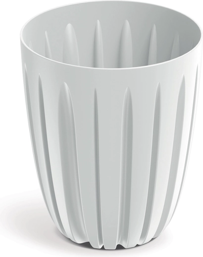 ghiveci de flori WARIO din plastic alb 13,7 cm cu inserție