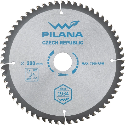 Disc circular PILANA SK 5255 WZ 200 × 2,2 × 30, 60 dinți