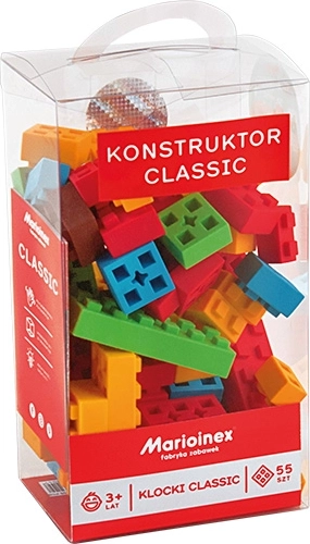 Set clasic de construcție moale cu 55 de piese
