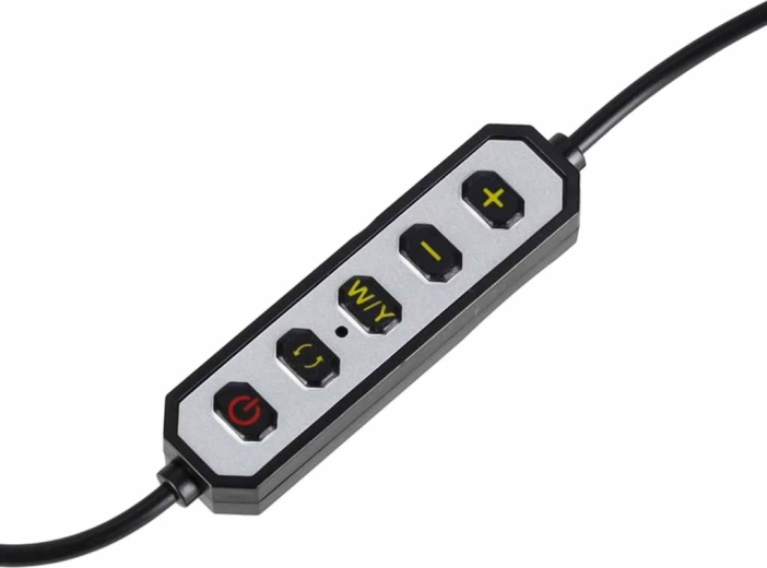 Control comod și 10 niveluri de luminozitate