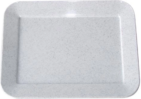 Tavă de servire din plastic 17 × 13 cm, aspect marmorat