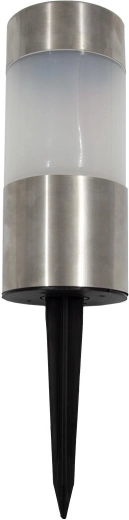 Lampă solară de grădină cu LED din oțel inoxidabil, diametru 6 cm, înălțime 23 cm