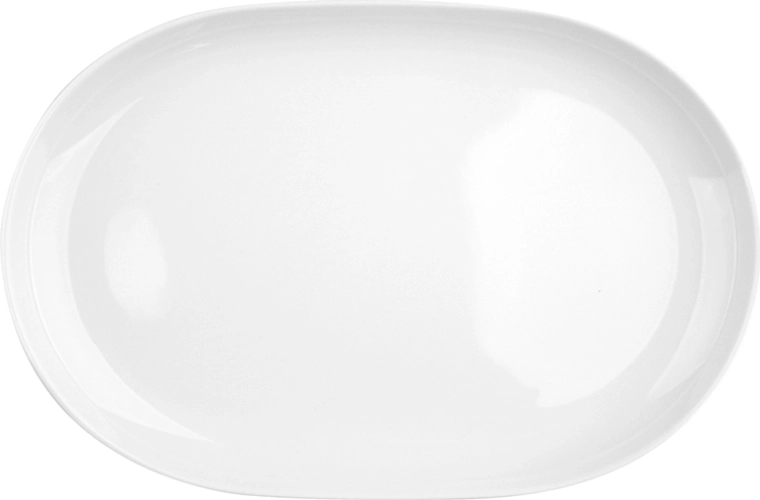 Mariapaula Moderna platou/vas de servire alb (semicaston) 28 cm