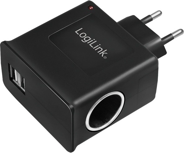Adaptor de rețea LOGILINK cu USB și priză pentru brichetă auto 12 V