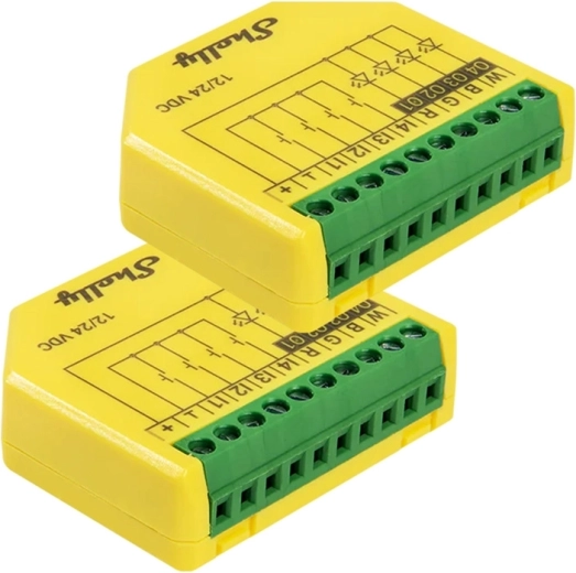 Shelly Plus RGBW PM controler pentru benzi LED (2 buc.)