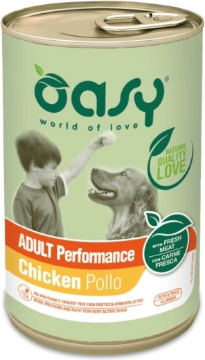 Oasy pate pentru câini adulți Performance 400 g