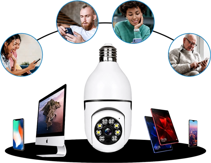 Conexiune Wi‑Fi fără fir pentru supraveghere la domiciliu