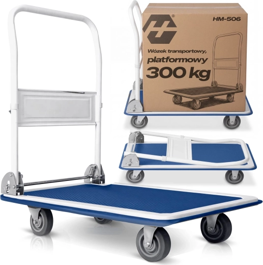 Cărucior de transport cu platformă Humberg, cu capacitate de încărcare de 300 kg